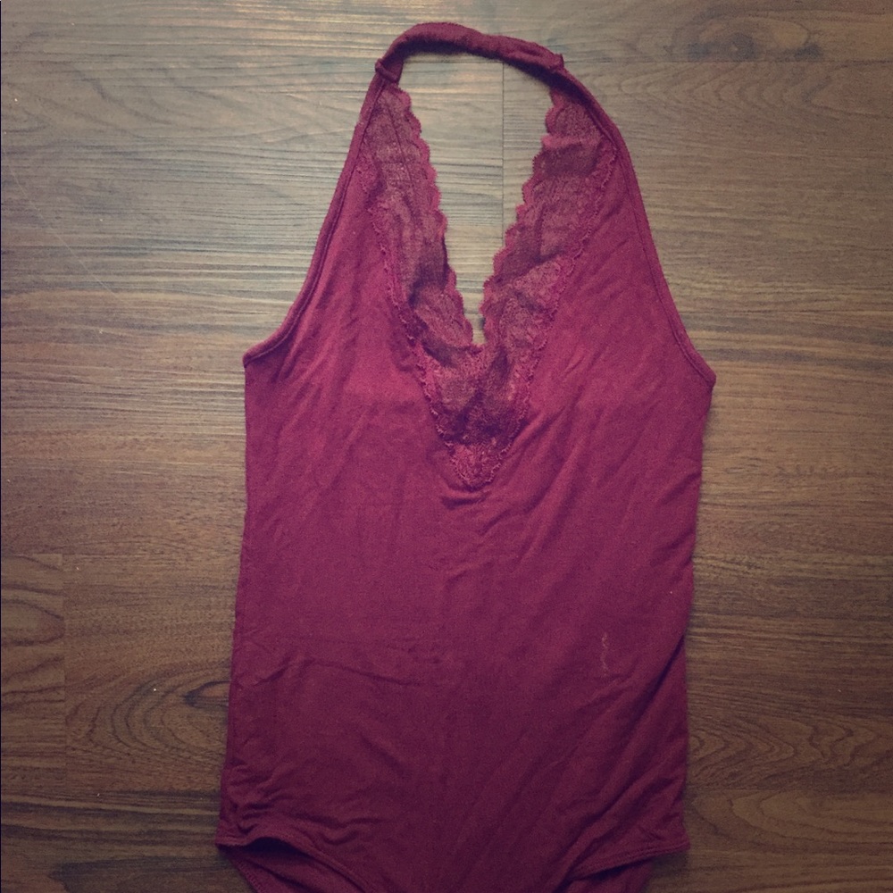 Maroon bodysuit